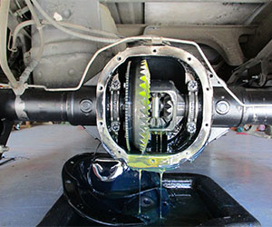 8.8 inch rear differential with cover removed