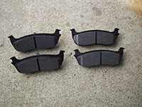 Rear brake pads