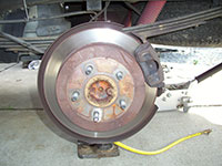 Rear brake rotor