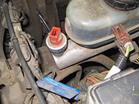 Removing brake pressure sensor