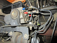 Removing ABS hydraulic unit lines