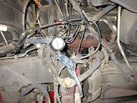 Evacutating brake lines