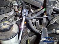 Number 8 cylinder spark plug removal
